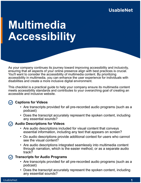 Download our guide on multimedia accessibility