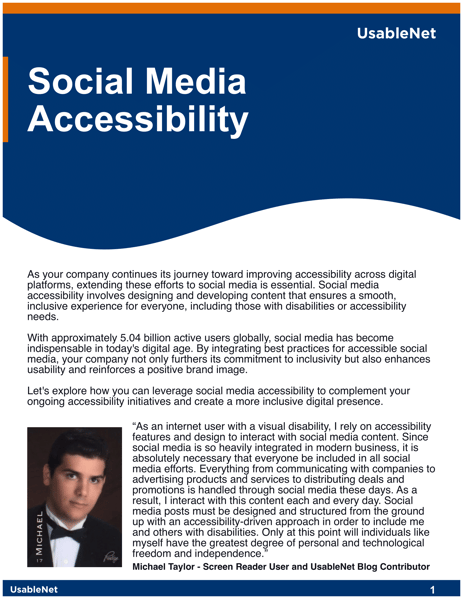 Download our resource on Social Media Accessibility